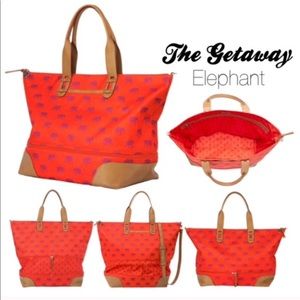 Stella & Dot Getaway Bag Elephant Print